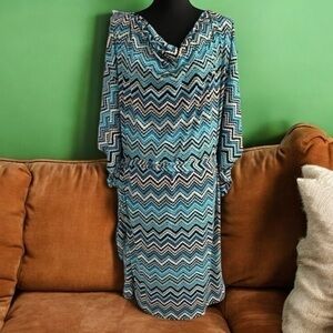 Ashley Stewart Chevron Dress